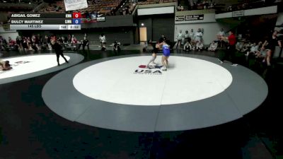 145 lbs Abigail Gomez, IEWA - Inland Empire Wrestling Association vs Dulcy Martinez, SJWA - San Joaquin Wrestling Association