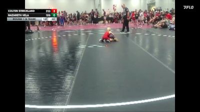 44 lbs Round 1 (6 Team) - Colten Strickland, Backyard Brawlers Gold vs Nazareth Vela, Top Rank