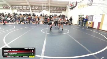 145 lbs Cons. Round 4 - Addison Ramsey, Casteel vs Toby Holliday, Round Valley