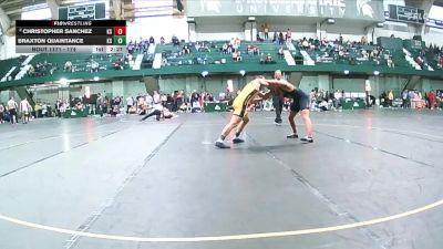 174 lbs Cons. Semi - Braxton Quaintance, Kent State vs Christopher Sanchez, Kent State