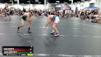 120 lbs Round 2 (6 Team) - Aiden Replogle, Grease Monkey`s vs Alex Deritis, Spear Mat Club