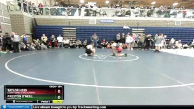 150 lbs Quarterfinal - Taylor Hess, Legacy Wrestling Academy vs Preston O`Neill, Silver Valley