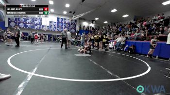 67 lbs Semifinal - Leland Riley, Midwest City Bombers Youth Wrestling Club vs Maddox Harris, Husky Wrestling Club