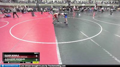 128 lbs Quarterfinal - Oliver Bongle, Poynette Panther Youth Wrestling vs Alexander Knowles, Askren Wrestling Academy