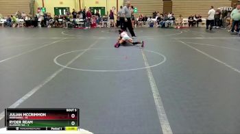 76 lbs Round 2 (6 Team) - Julian MCcrimmon, Warhawks vs Ryder Ream, Glasgow WA