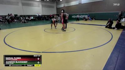 285 lbs Champ. Round 1 - Kameron Blacksheep, Sunnyslope vs Samual Flores, Orange Lutheran