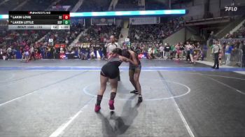 110 lbs Cons. Round 3 - Laken Little, South Central Punisher vs Lakin Love, Elk County
