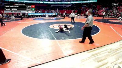 1A 113 lbs Cons. Round 1 - Briley Carter, Clinton vs Cole Harris, Braidwood (Reed-Custer)