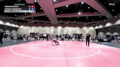 74 lbs Cons. Round 3 - Roman Onorato, NJ vs Patrick Wisniewski, DE