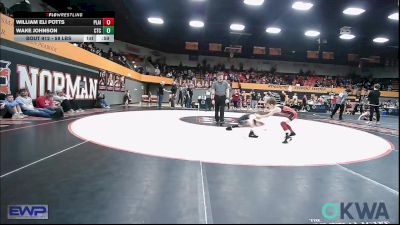 58 lbs 3rd Place - William Eli Potts, Plainview Youth Wrestling Club vs Wake Johnson, Comanche Takedown Club