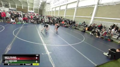 130 lbs Round 1 (4 Team) - Nico Folino, Warriors Of Christ vs Jax Mescher, Idaho 1