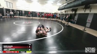 150 lbs Cons. Round 2 - Andy Weipert, Green River vs Kayd Allen, Mountain View
