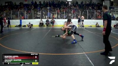 138 lbs Cons. Round 2 - Zachary Shaffer, Falcon WC vs Hunter Leffel, Maple Valley WC