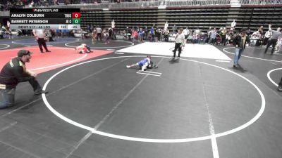 46 lbs Consolation - AnaLyn Colburn, Touch Of Gold vs Barrett Peterson, Jr Cougars WC