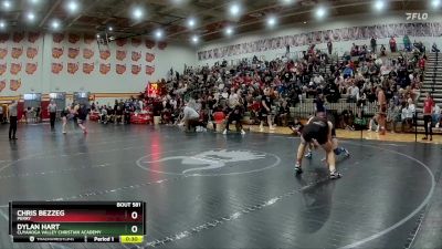 144 lbs Cons. Round 4 - Dylan Hart, Cuyahoga Valley Christian Academy vs Chris Bezzeg, Perry