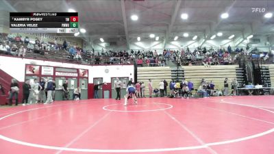 125 lbs Champ. Round 2 - Kambyr Posey, Tri West vs Valeria Velez, Perry Meridian Wrestling Club