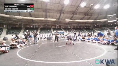110 lbs Rr Rnd 1 - Deklyn Barnes, Harrah Little League Wrestling vs Connor Hobart, Team Nomad