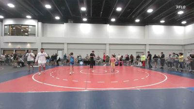 81-87 lbs Cons. Semis - Mackenzie McLeod, Bison Takedown Wrestling Club vs Madison Florenzano, Daughter's Of Zion