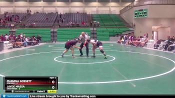 190 lbs Semis & 1st Wb (8 Team) - Mariana Gossett, Osborne vs Jayde Massa, Greenbrier