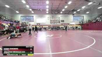 113 lbs Cons. Round 4 - Ayden Swedberg, INDIANOLA vs Sebastian Dieckhaus-Schumer, FH CENTRAL