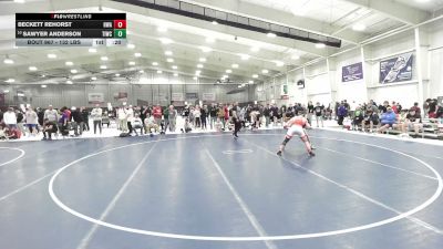 132 lbs Cons. Quarters - Sawyer Anderson, Team Idaho Wrestling Club vs Beckett Rehorst, Heartland Wrestling Academy