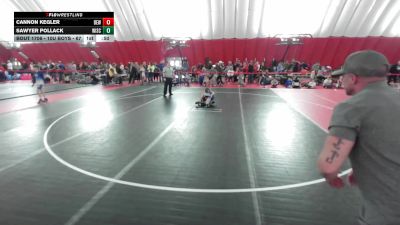 10U Boys - 67 lbs Cons. Round 5 - Cannon Kegler, DC Elite Wrestling vs Sawyer Pollack, Wisconsin
