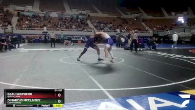 D1-157 lbs Champ. Round 1 - D`Marcus McClammy, Cesar Chavez vs Beau Shepherd, Queen Creek