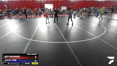 120 lbs Cons. Round 3 - Joey Enzminger, ND vs Ahmad Cobb, IL