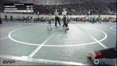 46 lbs Round Of 16 - Caden Sloan, Morrison Takedown Club vs Foster Barnes, Newcastle Youth Wrestling