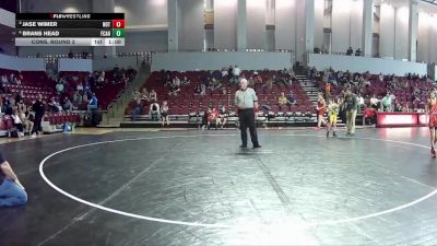 63 lbs Cons. Round 2 - Jase Wimer, Riverheads Middle School vs Brans Head, Great Bridge Wrestling Club