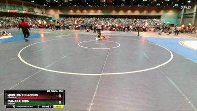 138 lbs Cons. Round 3 - Manakai Kirn, Galena vs Quinton O Bannon, University