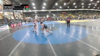 165 lbs Champ. Round 1 - Trey Bazaldua, Red Lodge vs Dylan Grant, Colstrip Wrestling Club