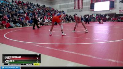 145 lbs Quarterfinal - Nakiye Mercado, St. Peter vs Lane Fink, Canby