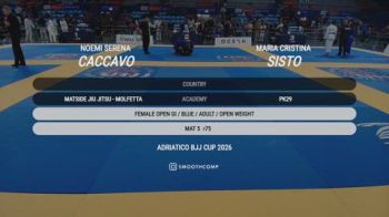 Maria Cristina Sisto vs Noemi Serena Caccavo 2026 UIJJ ADRIATICO BJJ CUP