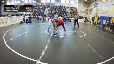 144 lbs Quarterfinal - Jesus Velasquez, Colonial vs Daniel Alvarez, Spanish River