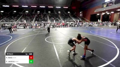 89 lbs Rr Rnd 3 - Easton Jenkins, Windsor WC vs Kyra Bady, Bear Creek Jr. WC