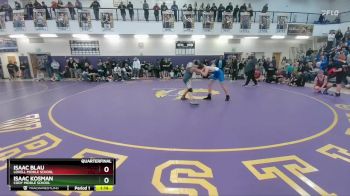 132 lbs Quarterfinal - Isaac Kosman, Cody Middle School vs Isaac Blau, Lovell Middle School