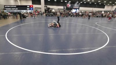 115 lbs Champ. Rd Of 16 - Jaydin Cuevas, Betterman Elite Wrestling vs Isabel Kaplan, Central Indiana Academy Of Wrestling