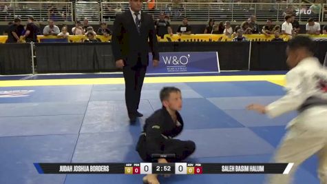 Saleh Basim Halum vs Judah Joshua Borders 2025 Pan Kids Jiu-Jitsu IBJJF Championship
