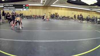 58 lbs 3rd Place - Alyssa Avila, Imperial Valley WC vs Mila Gutierrez, Top Rank Hammers