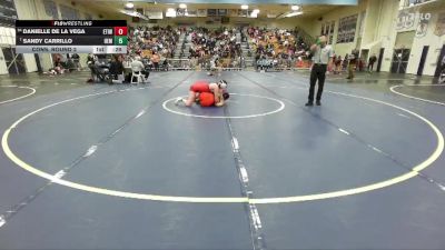 155 lbs Cons. Round 2 - Sandy Carrillo, Hemet vs Danielle De La Vega, Etiwanda