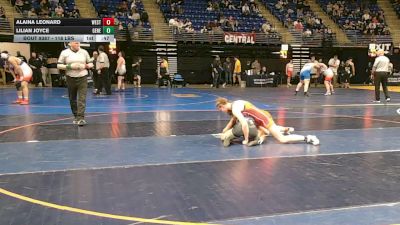 118 lbs Consy 2 - Alaina Leonard, West Allegheny vs Lilian Joyce, General McLane