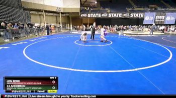 140 lbs Quarterfinal - Cj Anderson, Enumclaw Yellow Jackets Wrestling Club vs Jon Rose, Anacortes Hawkeyes Wrestling Club