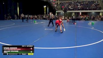 110 lbs Quarterfinal - Brooks Dolmage, Wrath vs Ethan Johnson, Heartland Wrestling Academy