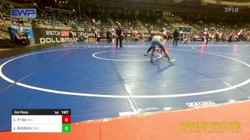 92 lbs 3rd Place - Carlos Rodriguez-de Cespedes, Miami Wrestling Club vs Jacobie Robbins, Greater Heights Wrestling