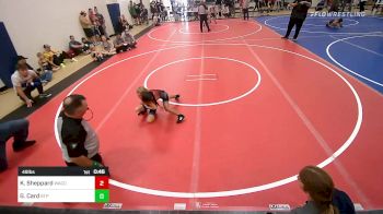 49 lbs Semifinal - Kamdyn Sheppard, Wagoner Takedown Club vs Graycie Card, Tulsa Blue T Panthers