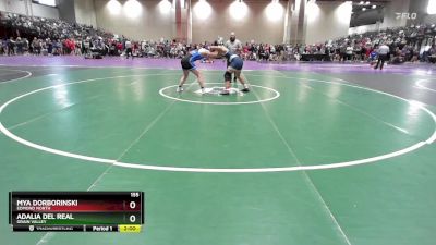 155 lbs Quarterfinal - Mya Dorborinski, Edmond North vs Adalia Del Real, Grain Valley