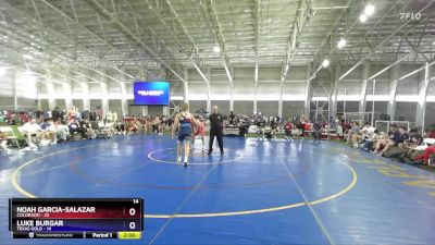 150 lbs Placement Matches (8 Team) - Noah Garcia-Salazar, Colorado vs Luke Burgar, Texas Gold