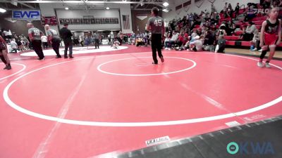 73 lbs Rr Rnd 4 - Locklyn Evans, Hilldale Youth Wrestling Club vs Durbin Schroeder, Cowboy Wrestling Club