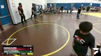 56 lbs Cons. Round 3 - Markos Flores, Powell Wrestling Club vs Wraith Stephens, Greybull Basin Athletic Club